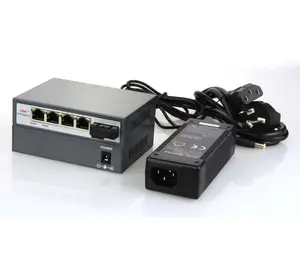 Poe31004pf( 4poe+1ef) 5 port switch, 4 port af Poe portu ve bir fiber uplink