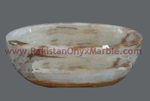 อ่างอาบน้ำทรงรีแบบลอยตัว Stone Revolutions ทำจากหินออนิกซ์ สำหรับแช่ตัว - Product Image 2