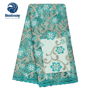 أفضل فساتين زفاف قماش دانتيل فرنسي بالأحجار للسيدات FL0353 - Product Image 2