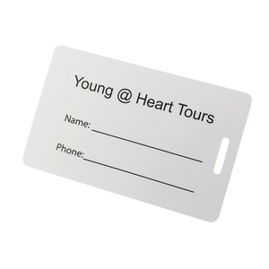 Tấm Duy Nhất Kích Thước Tiêu Chuẩn Nhựa Hành Lý Hãng Hàng Không Thẻ Với Dây Thừng - Product Image 2