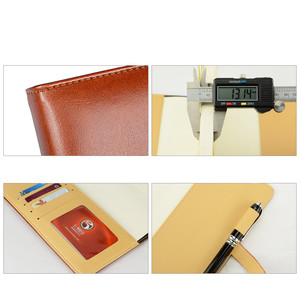 Cuaderno <span class=keywords><strong>A5</strong></span> personalizado de cuero de PU alto, diario de tapa dura de negocios con hilo de botón magnético en <span class=keywords><strong>T</strong></span>, encuadernación de costura del fabricante - Product Image 3