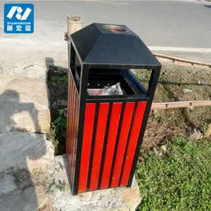 outdoor dustbin/recycling bin/street recycle bin with ashtray