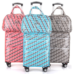 Ensemble <span class=keywords><strong>de</strong></span> <span class=keywords><strong>2</strong></span> <span class=keywords><strong>valises</strong></span> <span class=keywords><strong>cabine</strong></span> américaines en PVC, petites <span class=keywords><strong>valises</strong></span> à roulettes - Product Image 5