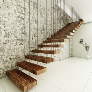 Barandilla de Cable Vertical para Escaleras, Diseño de Escaleras Flotantes - Product Image 4