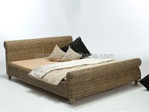 Home especial interior ou exterior mobiliário de dormir de alta qualidade cama de vime