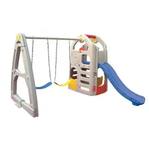 Maison de jeu pour enfants, haute qualité avec glissière et <span class=keywords><strong>balançoire</strong></span> en plastique - Product Image 1