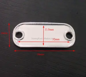 उदास थोक जिंक मिश्र धातु 13.5mm 32 mm छवि द्वारा मिनी स्पष्ट Epoxy के साथ रिक्त कुत्ते टैग आकर्षण Paracord के लिए आकर्षण