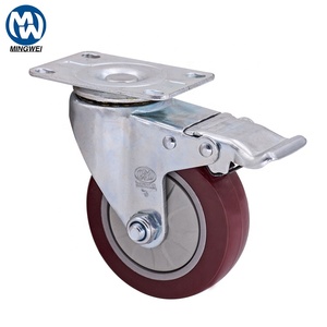 MW Caster Medium Duty PVC Caster Räder mit Stopper - Product Image 2