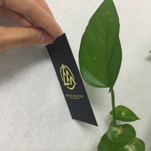 Tùy chỉnh lá vàng sang trọng giấy treo tag bìa đen đu treo tag - Product Image 6