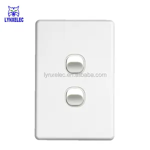 SAA Slimline blanco 250 V 10A interruptor de pared eléctrica interruptor de iluminación