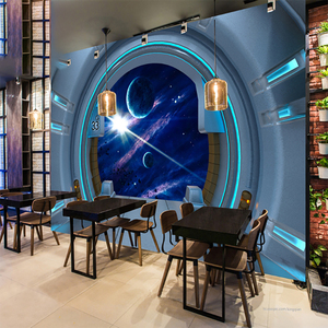 ZHIHAI Custom Space Night Sky Design di vendita calda nuova carta da parati decorativa di lusso - Product Image 5