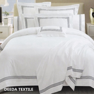 Nhà Máy Deeda 5 Sao 350 Chủ Đề Đếm Thêu Sang Trọng Khách Sạn Sheets Bán Buôn - Product Image 1