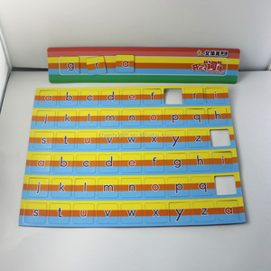 Venta caliente estudiantes escolares aprendiendo alfabeto inglés imán <span class=keywords><strong>de</strong></span> nevera, tablero ferromagnético <span class=keywords><strong>de</strong></span> doble cara con imanes autodesgarrables - Product Image 2