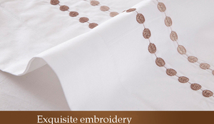 Housse <span class=keywords><strong>de</strong></span> <span class=keywords><strong>couette</strong></span> brodée personnalisée, 400TC, King size - Product Image 5