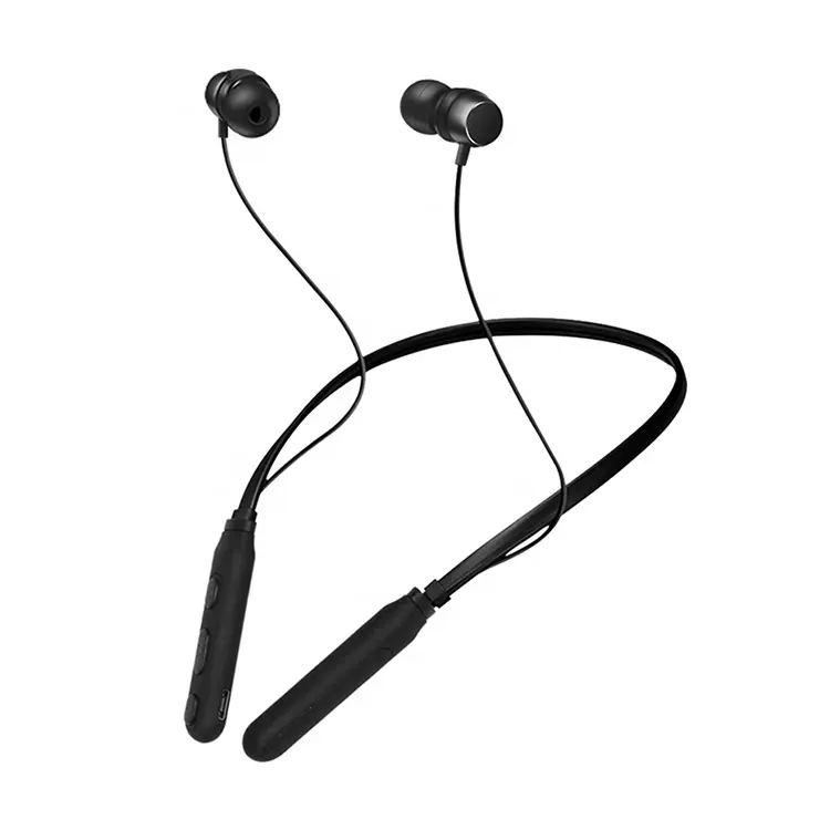 2019 למעלה מכירת OEM אופנה עיצוב סטריאו ספורט אלחוטי אוזניות Neckband Bluetooth אוזניות עם מיקרופון
