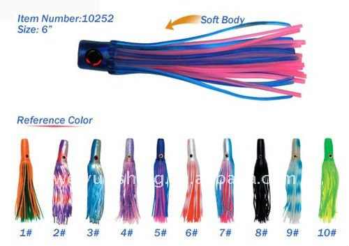 Sport Fishing Super Chugger Soft Head Offshore Saltwater Trolling Lures Factory Wholesale Soft Fishing Lure Soft Chugger