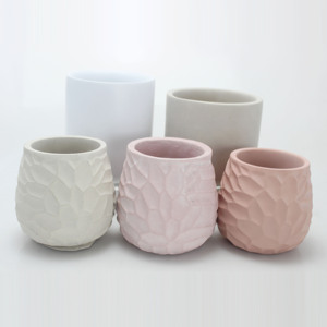 Christmas Decoration Round Cement <strong>Candle</strong> Jar Concrete <strong>Candle</strong> <strong>Holder</strong> for Sale