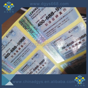 Telegrama código anti-falsificación etiqueta de la caída - Product Image 1