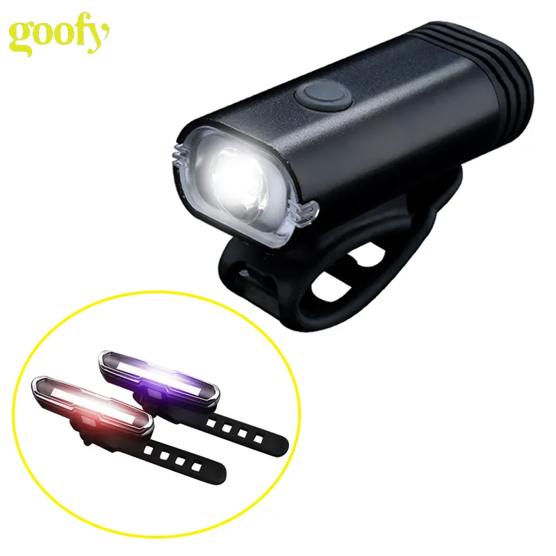New waterproof USB rechargeable light for bicycle led bicycle lantern Bike Induction head light front bicycle rear light set