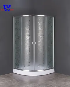 Benutzerdefinierte größe matt 4mm gehärtetem glas familie afrika duschkabinen/dusche box