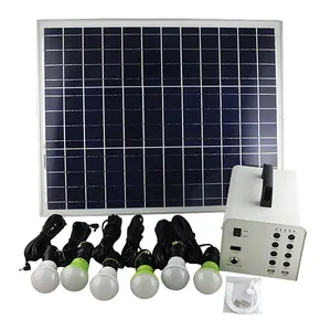 Sistema de energía Solar portátil para el hogar para uso doméstico, sistema de energía solar inversor