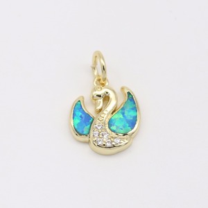 Nuevas señoras del diseño del cisne de <span class=keywords><strong>la</strong></span> joyería colgante con CZ piedra y OPAL - Product Image 2