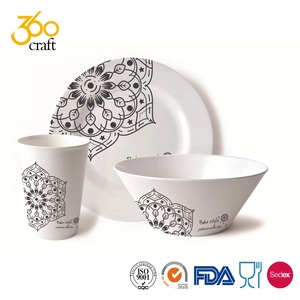 <span class=keywords><strong>Gibson</strong></span> Studio 12 шт. Мауна-меламиновая посуда зеленый 360 Craft - Product Image 5