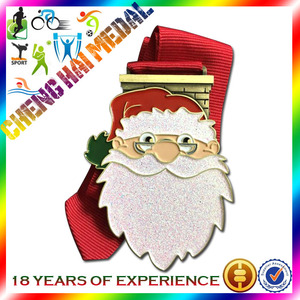 Venta al por mayor en relieve medalla de árbol de Navidad medalla para imprimir <span class=keywords><strong>cinta</strong></span> de premios - Product Image 3
