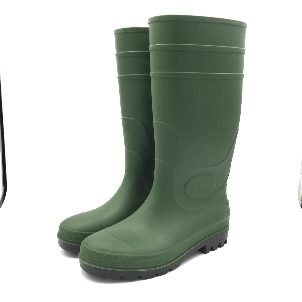 HN310G Wholesale Green agricultural farming rainboot fishing wellington boots