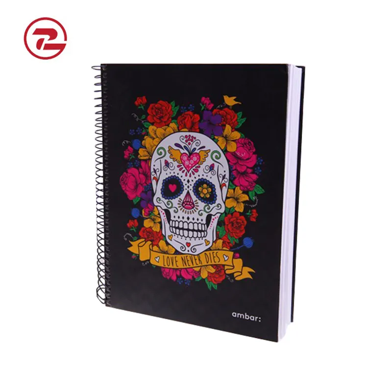 A4 /A5 skeleton /skull forever love unique design cool spiral paper cover notebook