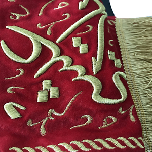 高品質カスタムUAEナショナルデー刺繍スカーフ生地UAE旗パターン付きイベントスカーフ - Product Image 2