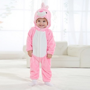 <span class=keywords><strong>La</strong></span> primavera y el otoño nuevo conejo de una sola pieza del mono del bebé recién nacido mamelucos animales - Product Image 2