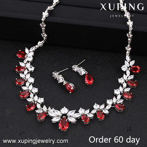 Conjunto de joyas de boda de lujo, Diamante S-2, Dubái, novia - Product Image 2