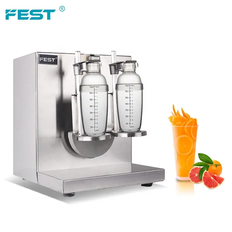 Fest Bubble Tea Shaker Machine Boba Machine Milktea Auto Boba Thee, drank 2 Plastic Bekers Bubble Thee Melk Schudden Machine