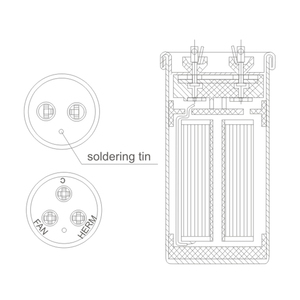 Điều hòa không khí kondensator cbb65 60UF 250V mkp tụ - Product Image 3