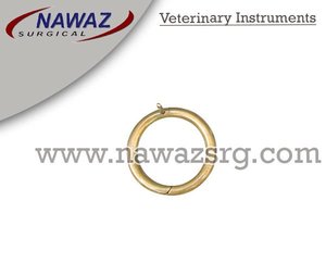 Premium Custom Veterinary Bull Ring 3 "Acero inoxidable Oro Manual CE Certificado Garantía de 3 años - Product Image 2
