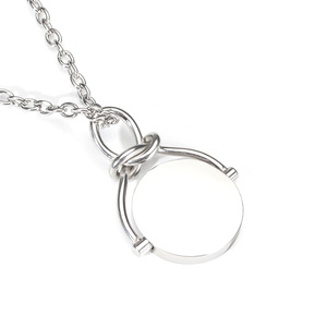 शिल्प भेड़िया गुलाब सोने के रंग गहने स्टेनलेस स्टील लटकन हार श्रृंखला - Product Image 5