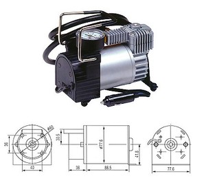 12 וולט ישיר כונן Heavy Duty צמיגי Inflator משאבת אוויר מהיר חדש אוויר מדחס גמל - Product Image 4