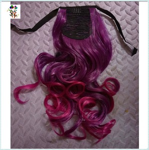 Code <span class=keywords><strong>di</strong></span> <span class=keywords><strong>cavallo</strong></span> sintetiche lunghe lisce <span class=keywords><strong>di</strong></span> colore rosa brillante delle donne <span class=keywords><strong>di</strong></span> qualità HPC-0136 - Product Image 4