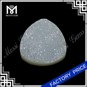 Trillones cut opal <span class=keywords><strong>blanco</strong></span> natural druzy ágata - Product Image 2