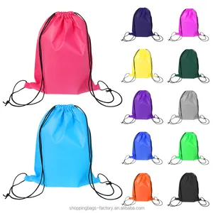 Free sample blank non woven drawstring back pack bags