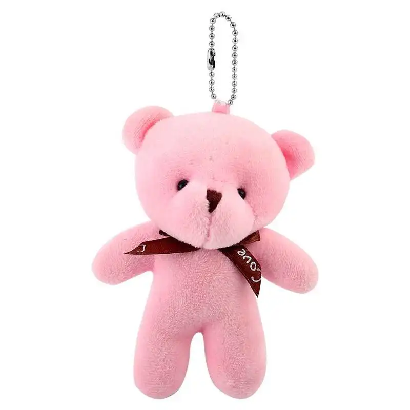 Mini urso de brinquedo para festa, mini urso de pelúcia para decoração de bolo, aniversário, casamento, suprimentos para um urso, pingente em seda