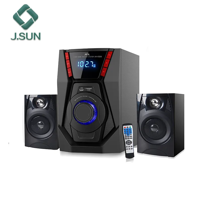 J.SUN 2.1 Terbaik Speaker Woofer Profesional Ktv Karaoke Suara Sistem Home Theater