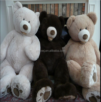 Échantillon gratuit Ours en peluche géant EXTRA LARGE de 4,5 pieds (53 pouces) GRIS GRIS Jouet en peluche géant 63 pouces Ours en peluche géant