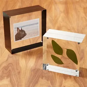 Tùy Chỉnh Rõ Ràng <span class=keywords><strong>Mini</strong></span> Acrylic Từ Khối Khung Lucite Acrylic Khối Khung Ảnh Vuông Acrylic Khối Khung - Product Image 1