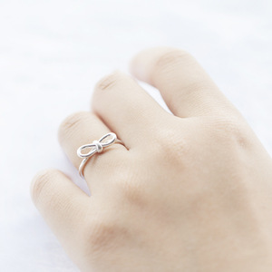925 Sterling Zilver eenvoudige boog Open Ringen Voor Vrouwen