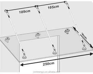 Auvent moderne en acier inoxydable de haute qualité pour portes et fenêtres/accessoires de store - Product Image 4