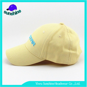 Logo Bordado personalizado Amarillo Tapas <span class=keywords><strong>Al</strong></span> Aire Libre resistente <span class=keywords><strong>al</strong></span> <span class=keywords><strong>Sol</strong></span> Del Verano Gorra de Béisbol <span class=keywords><strong>Al</strong></span> Por Mayor - Product Image 2
