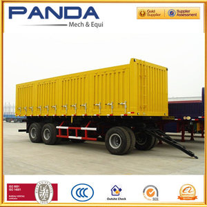 Panda 2 ejes granja remolques / cama plana barra de tiro <span class=keywords><strong>remolque</strong></span> lleno y dump volquete <span class=keywords><strong>remolque</strong></span> lleno - Product Image 1