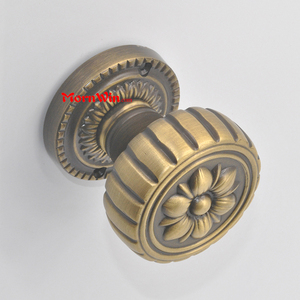 MornWin BDH057 Modern <strong>Brass</strong> Round Decorative <strong>Door</strong> <strong>Knob</strong> with PB/AB/GP/24K Finish Hotel Use Easy Installation - Product Image 1
